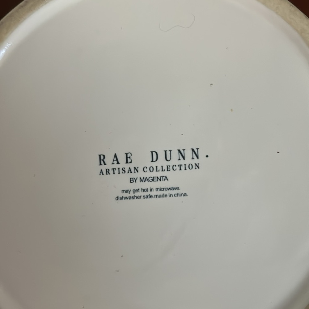 Rae Dunn ceramic cat bowl. “Feast” EUC - Picture 4 of 5